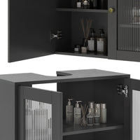 Vicco  Grigio 3 pezzi con unità midi