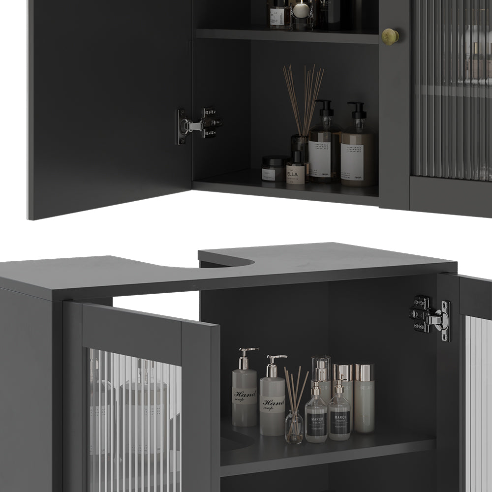 Vicco  Grigio 3 parti con colonna