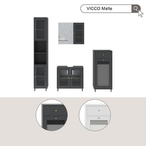 Vicco Mobiletto per lavabo Bianco 60 x 58 cm