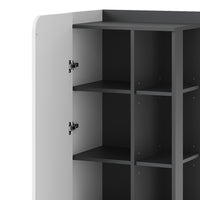 Vicco Mobiletto midi Antracite/bianco 50 x 128 cm con porta e vani aperti
