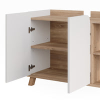 Vicco Mobile sottolavabo per bagno Sonoma/Bianco 80 x 65 cm con 2 porte