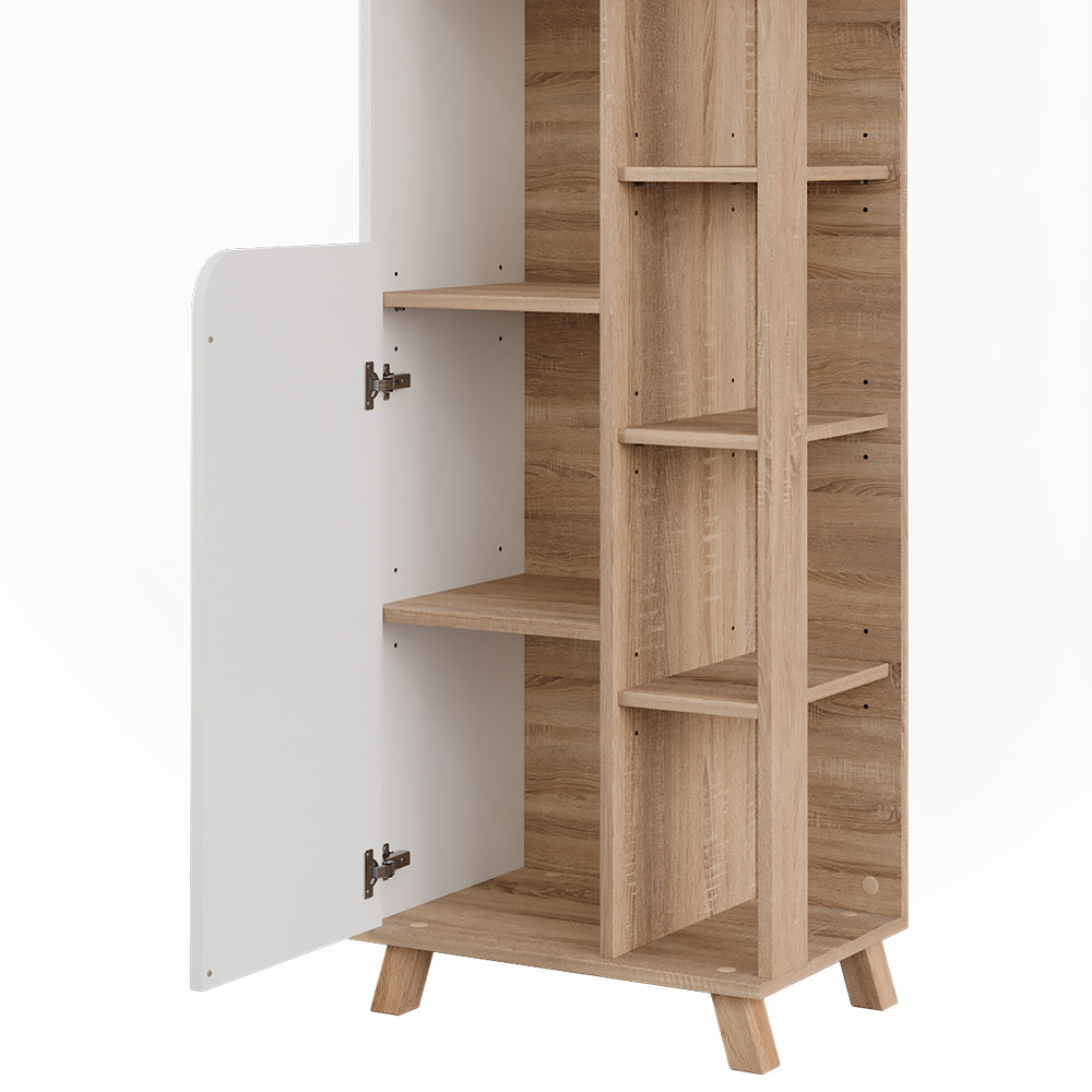 Vicco Armadio per il bagno Sonoma/Bianco 50 x 175 cm con 2 porte