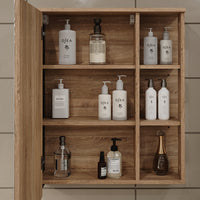 Vicco Mobile a specchio Sonoma/antracite 60 x 75 cm