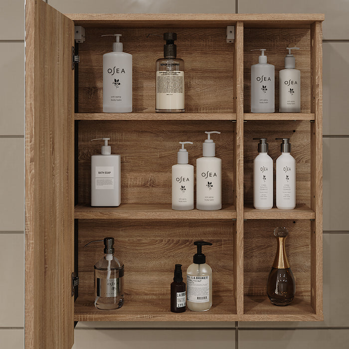 Vicco Mobile a specchio Sonoma/antracite 60 x 75 cm