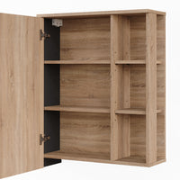 Vicco Mobile a specchio Sonoma/antracite 60 x 75 cm