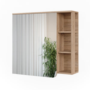 Vicco Mobile a specchio Sonoma/antracite 80 x 75 cm