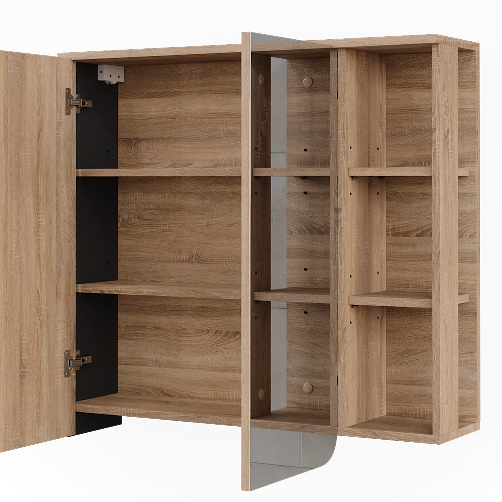 Vicco Mobile a specchio Sonoma/antracite 80 x 75 cm