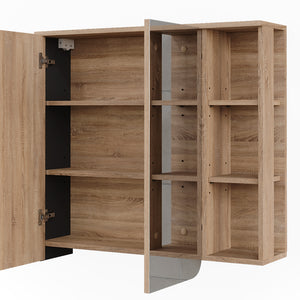 Vicco Mobile a specchio Sonoma/antracite 80 x 75 cm