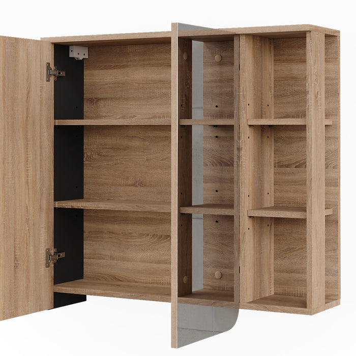 Vicco Mobile a specchio Sonoma/antracite 80 x 75 cm