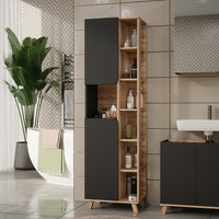 Vicco Mobile alto Sonoma/antracite 50 x 175 cm con 2 porte