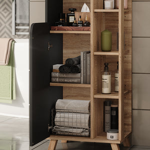 Vicco Mobile alto Sonoma/antracite 50 x 175 cm con 2 porte