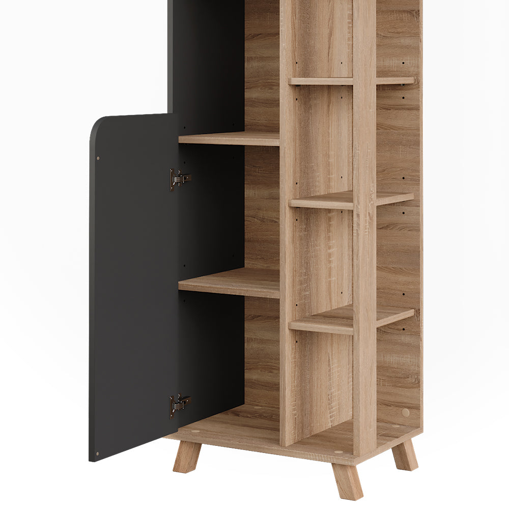 Vicco Mobile alto Sonoma/antracite 50 x 175 cm con 2 porte