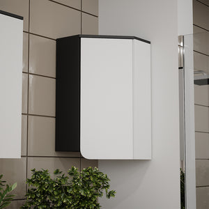 Vicco Armadio a muro ad angolo Antracite/bianco 60 x 75 cm con porta