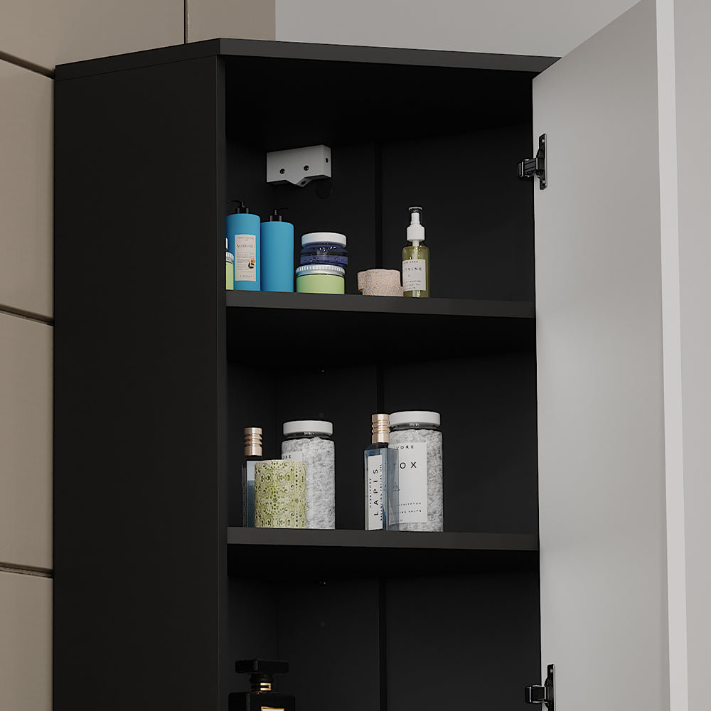 Vicco Armadio a muro ad angolo Antracite/bianco 60 x 75 cm con porta