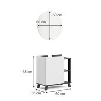 Vicco Set di mobili da bagno Antracite/bianco 2 parti
