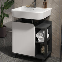 Vicco Set di mobili da bagno Antracite/bianco 2 parti