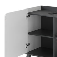 Vicco Set di mobili da bagno Antracite/bianco 2 parti