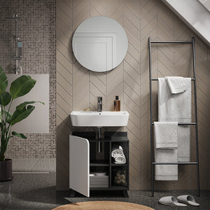 Vicco Set di mobili da bagno Antracite/bianco 2 parti