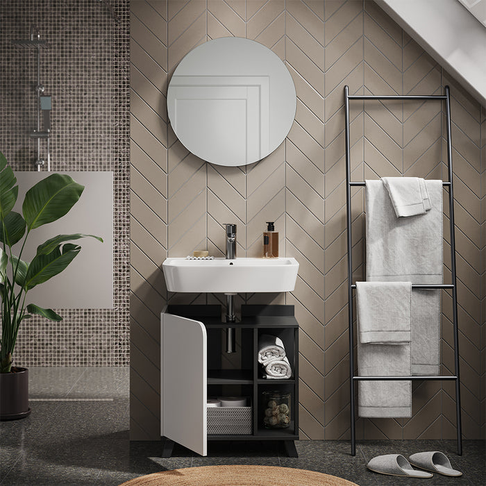 Vicco Set di mobili da bagno Antracite/bianco 2 parti