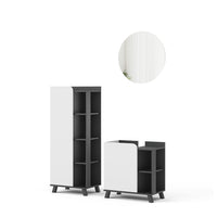 Vicco Set di mobili da bagno Antracite/bianco 3 parti
