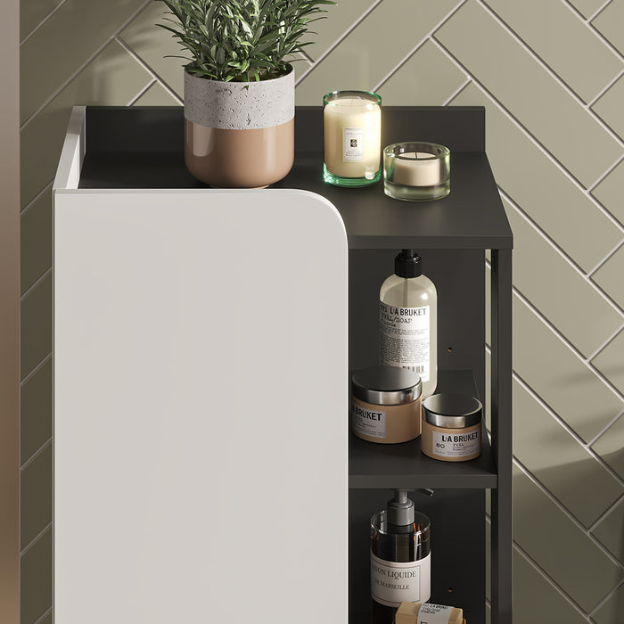 Vicco Set di mobili da bagno Antracite/bianco 3 parti