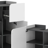 Vicco Set di mobili da bagno Antracite/bianco 5 parti