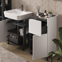 Vicco Set di mobili da bagno Antracite/bianco 5 parti