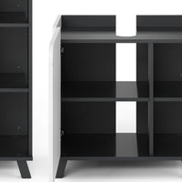 Vicco Set di mobili da bagno Antracite/bianco 5 parti