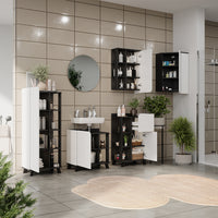 Vicco Set di mobili da bagno Antracite/bianco 5 parti