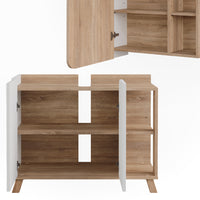 Vicco Set di mobili da bagno Sonoma/Bianco 2 parti