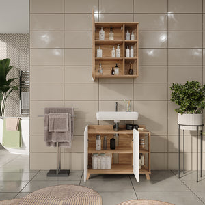 Vicco Set di mobili da bagno Sonoma/Bianco 2 parti