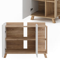 Vicco Set di mobili da bagno Sonoma/Bianco 3 parti