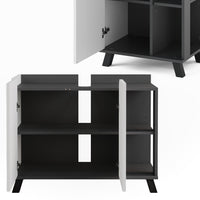 Vicco Set di mobili da bagno Antracite/bianco 3 parti