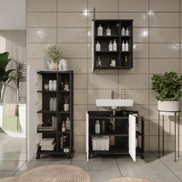 Vicco Set di mobili da bagno Antracite/bianco 3 parti