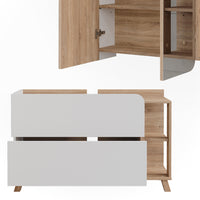 Vicco Set di mobili da bagno Sonoma/Bianco 2 parti