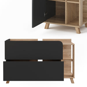 Vicco Set di mobili da bagno Sonoma/antracite 3 parti