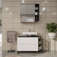 Vicco Set di mobili da bagno Antracite/bianco 2 parti