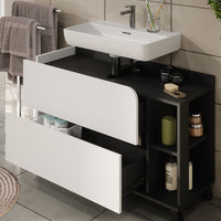 Vicco Set di mobili da bagno Antracite/bianco 2 parti