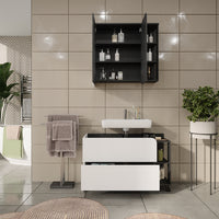 Vicco Set di mobili da bagno Antracite/bianco 2 parti