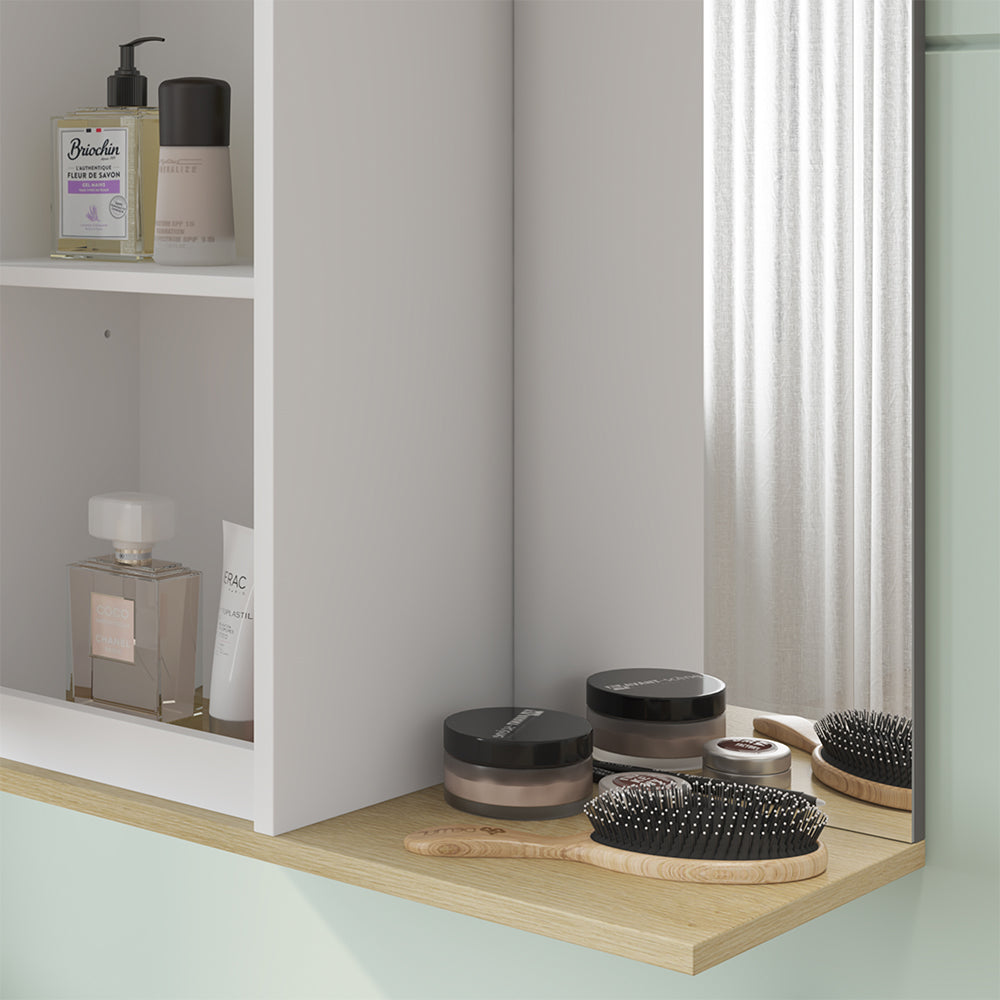 Vicco Mobile a specchio per il bagno Bianco 60 x 63 cm con specchio