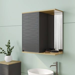 Vicco Specchio da bagno Antracite 60 x 63 cm