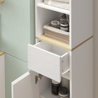 Vicco Mobili da bagno Bianco 30 x 151 cm con cassetti