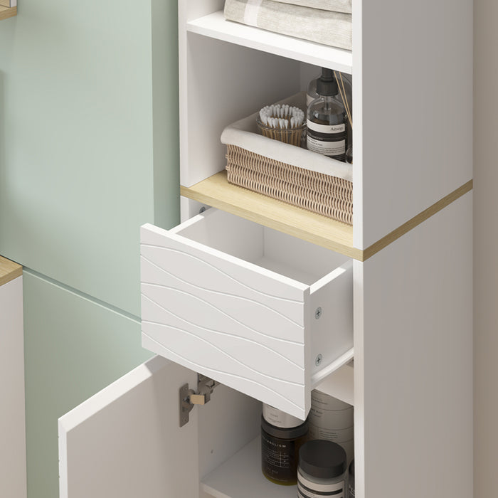 Vicco Mobili da bagno Bianco 30 x 151 cm con cassetti