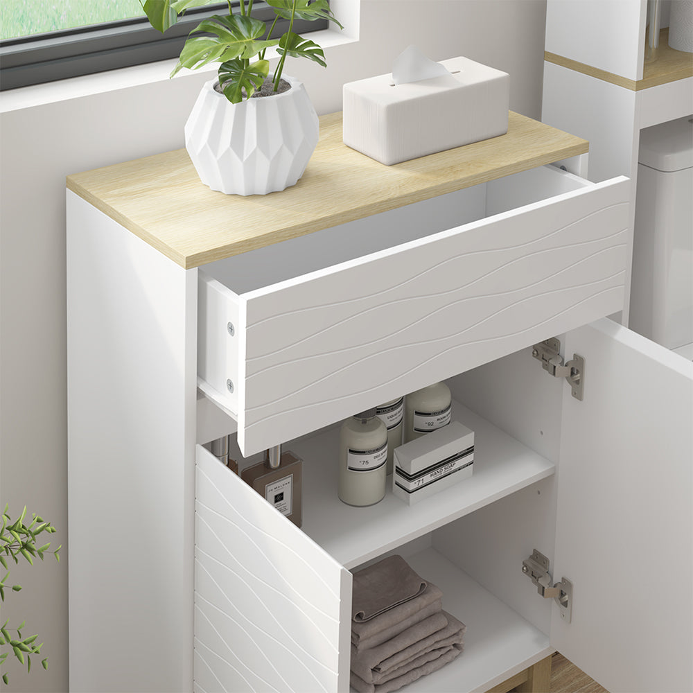 Vicco Mobile midi Bianco 60 x 80 cm con cassetto