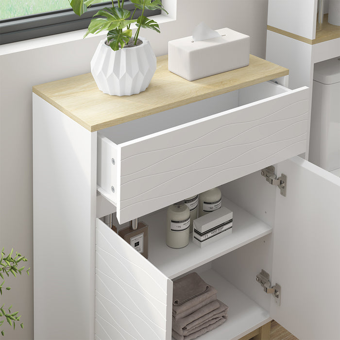 Vicco Mobile midi Bianco 60 x 80 cm con cassetto