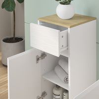 Vicco Mobile midi Bianco 30 x 80 cm con cassetto