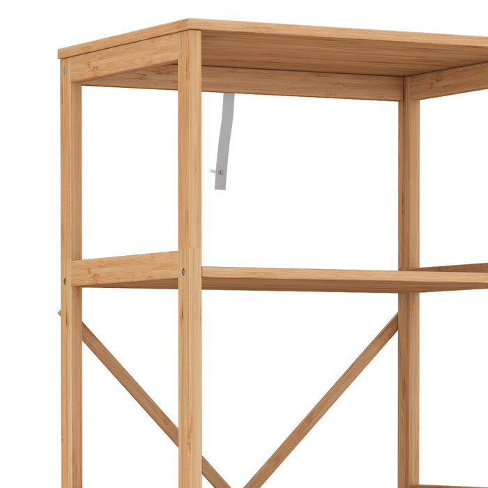 Vicco Libreria Bambù 48.3 x 144 cm con 5 scomparti