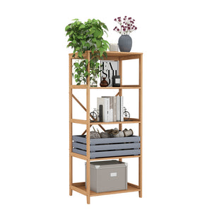 Vicco Libreria Bambù 48.3 x 144 cm con 5 scomparti