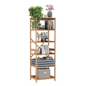 Vicco Libreria Bambù 48.3 x 140.3 cm con 6 scomparti