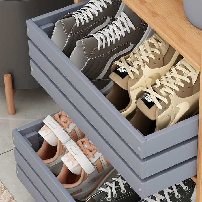 Vicco Cassetto Grigio Set di 2